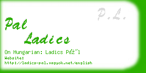 pal ladics business card